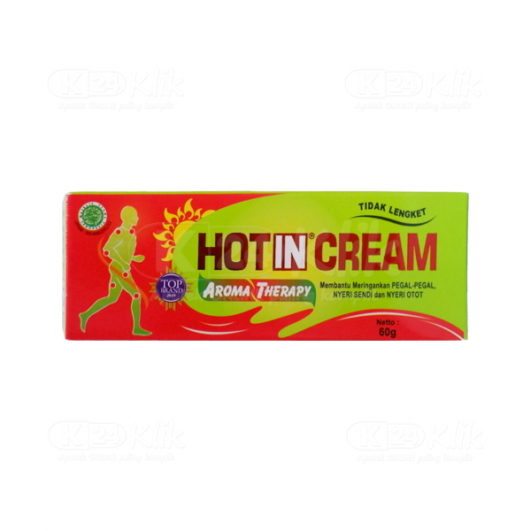 hot in cream aroma therapy tube 60g - hot in cream aroma therapy - hot in cream hijau