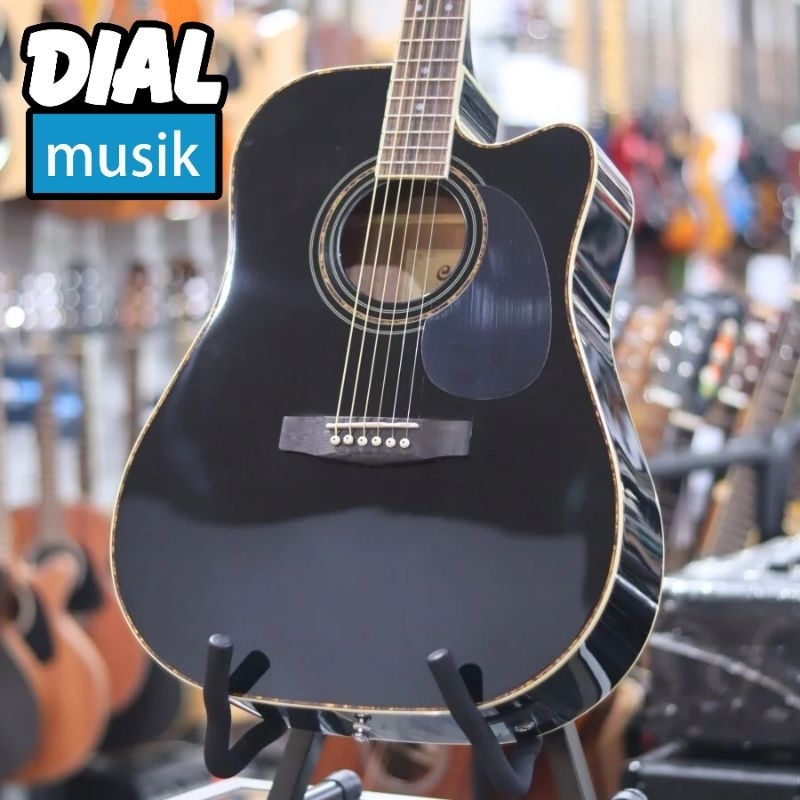 Cort AD880CE Black Glossy Akustik Elektrik - AD 880CE / AD-880-CE