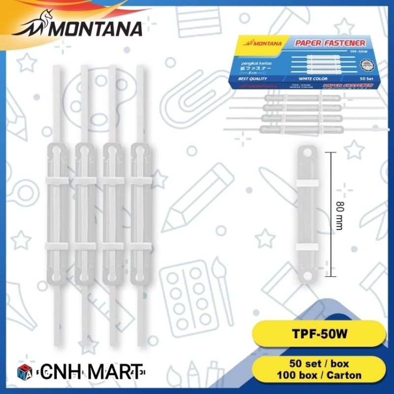 

Paper Fastener Putih Montana - Acco Paper Fastener Putih - 1 Kotak 50 Pcs