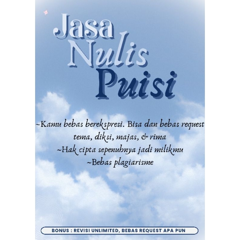 Jasa Pembuatan Puisi Custom