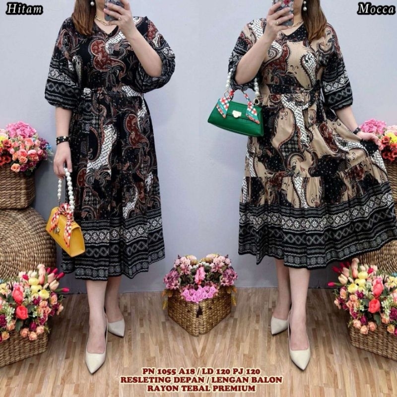 Dress fashion wanita jumbo PN 1055