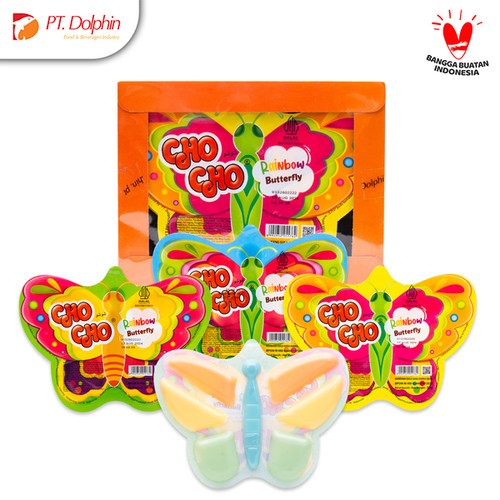 

cho cho rainbow butterfly 30g - cho cho pasta cokelat rainbow butterfly