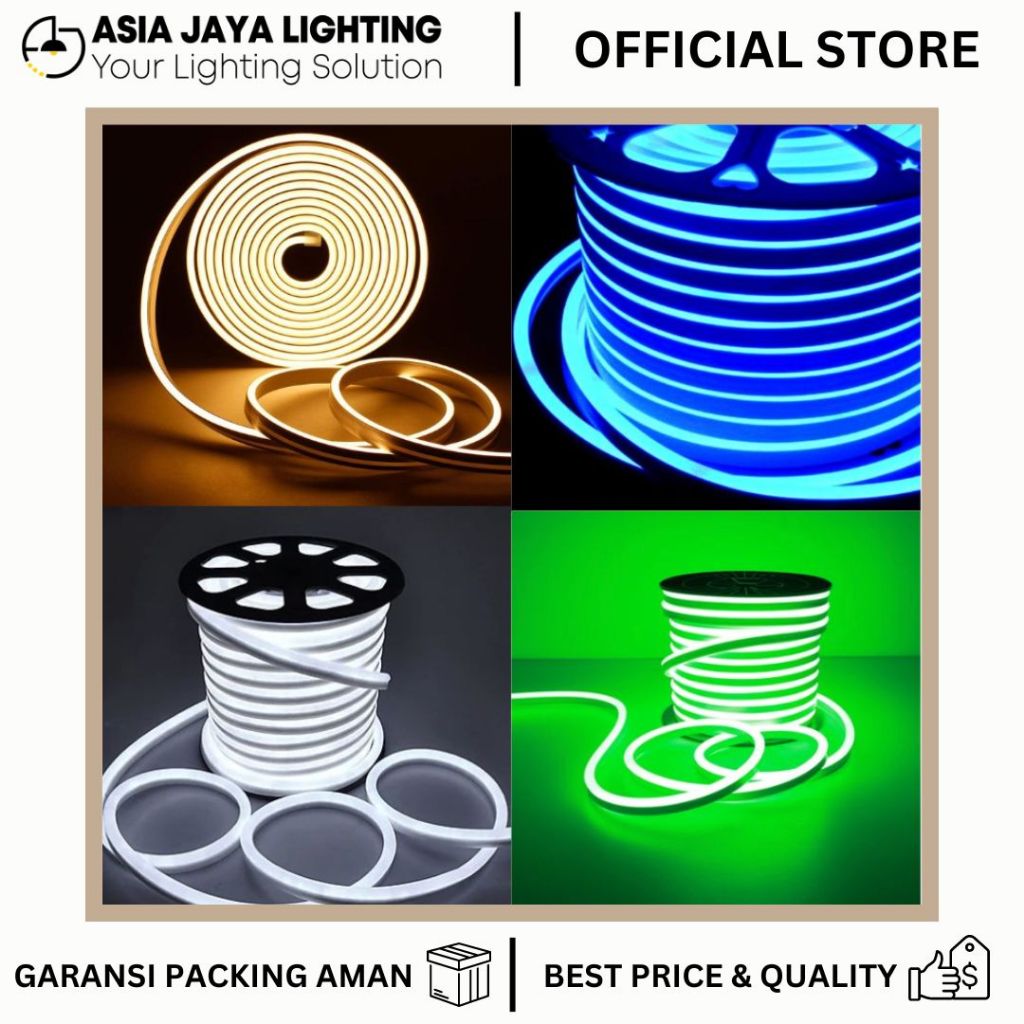 LAMPU SELANG NEON FLEX / NEON FLEX LED / LAMPU NEON FLEXIBLE / LED NEON STRIP / LAMPU NEON FLEX OUTD