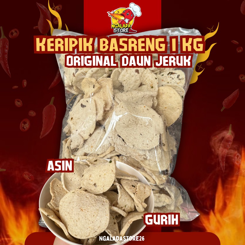 

BASRENG KOIN BULAT VIRAL ORIGINAL DAUN JERUK | BASRENG KOIN ORIGINAL DAUN JERUK| KERIPIK BASRENG 100gr/250gr/500gr/1kg