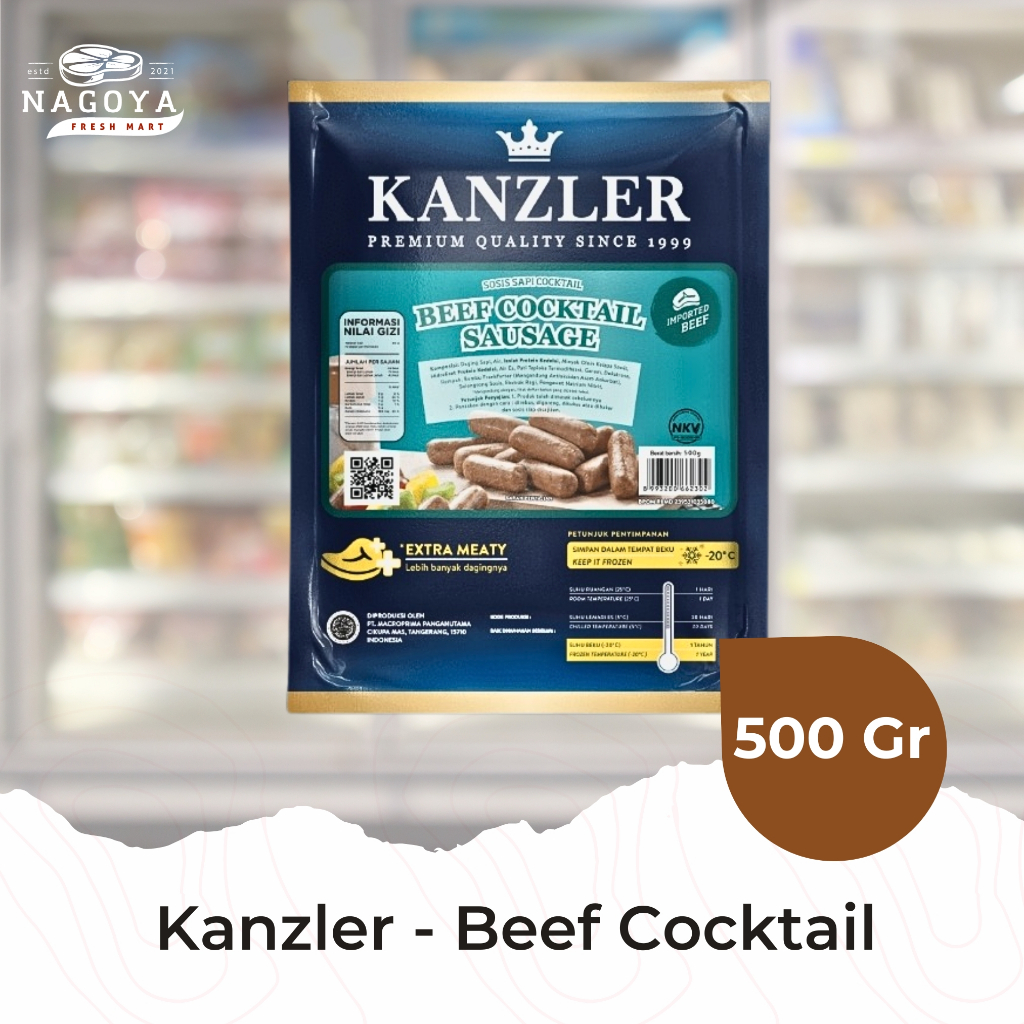 

Beef Cocktail Kanzler - 500 Gr | Sosis Sapi Ayam