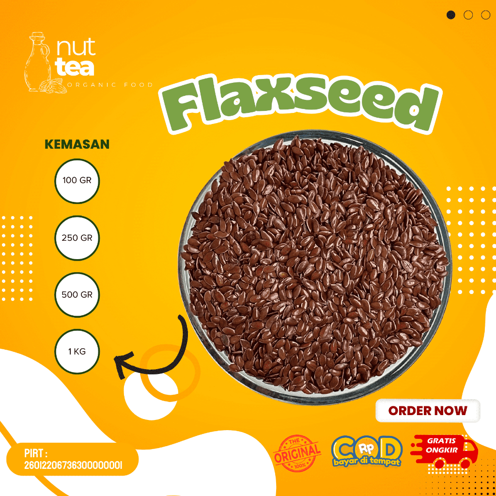 

Organic Brown Flaxseed 100gr - Biji Rami Coklat / Natural / Organik