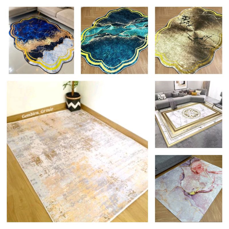 karpet rug rugs bohemia boho gold grey elegant turki turkey