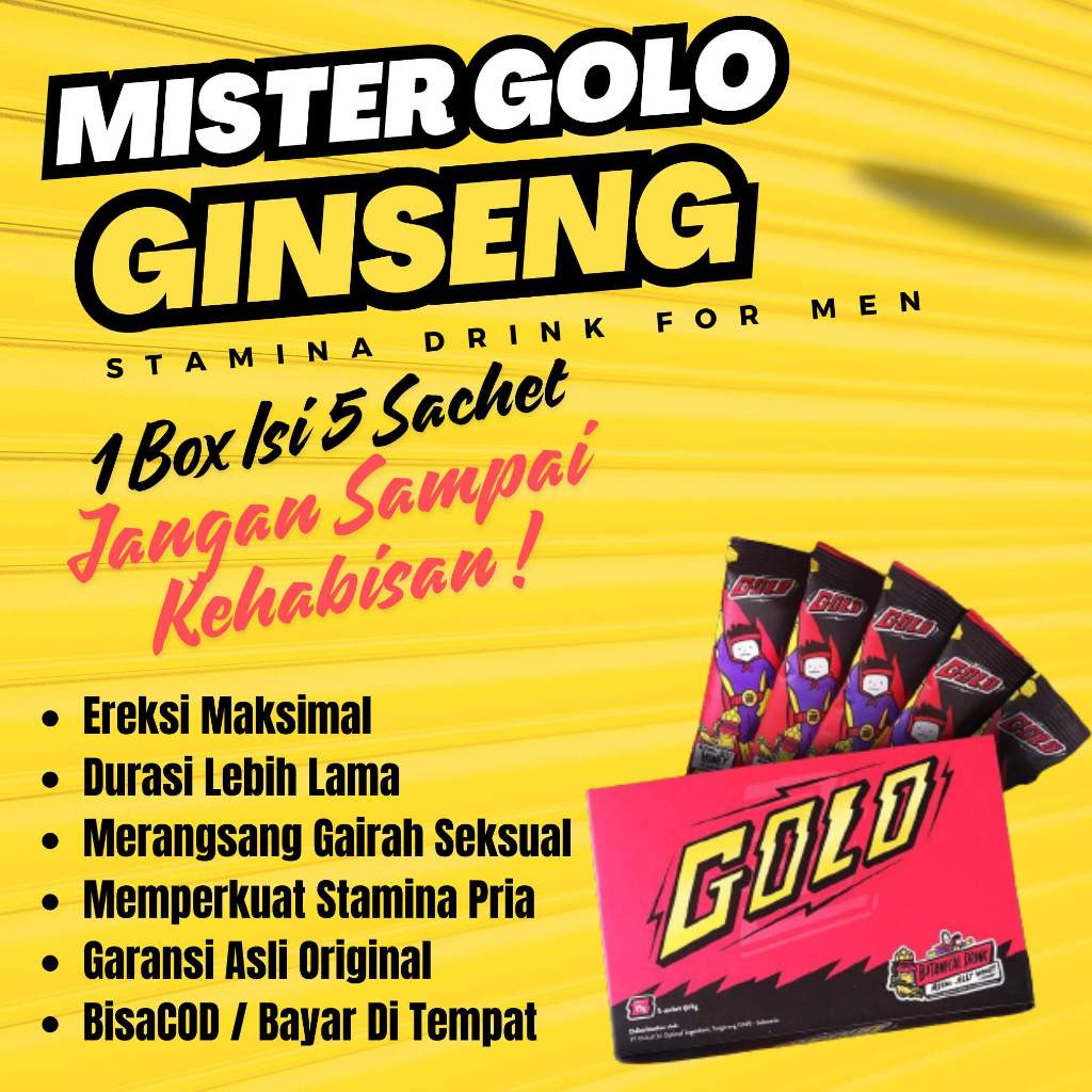 

golo ginseng box 5 sachet mister golo ginseng