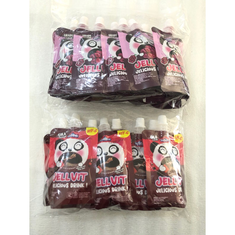 

[DONALD] Jellvit Minuman Jeli Rasa Buah isi 10 Pcs