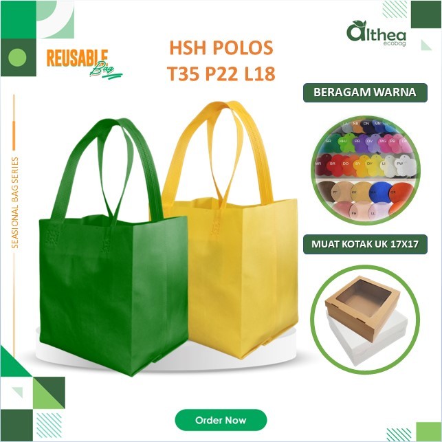

Tas Kotak Nasi 17x17 | Tas Hajatan Tas Syukuran Walimahan | Tas Berkat Tas Tasyakuran | Tas Kotak Nasi Polos 35x22x18