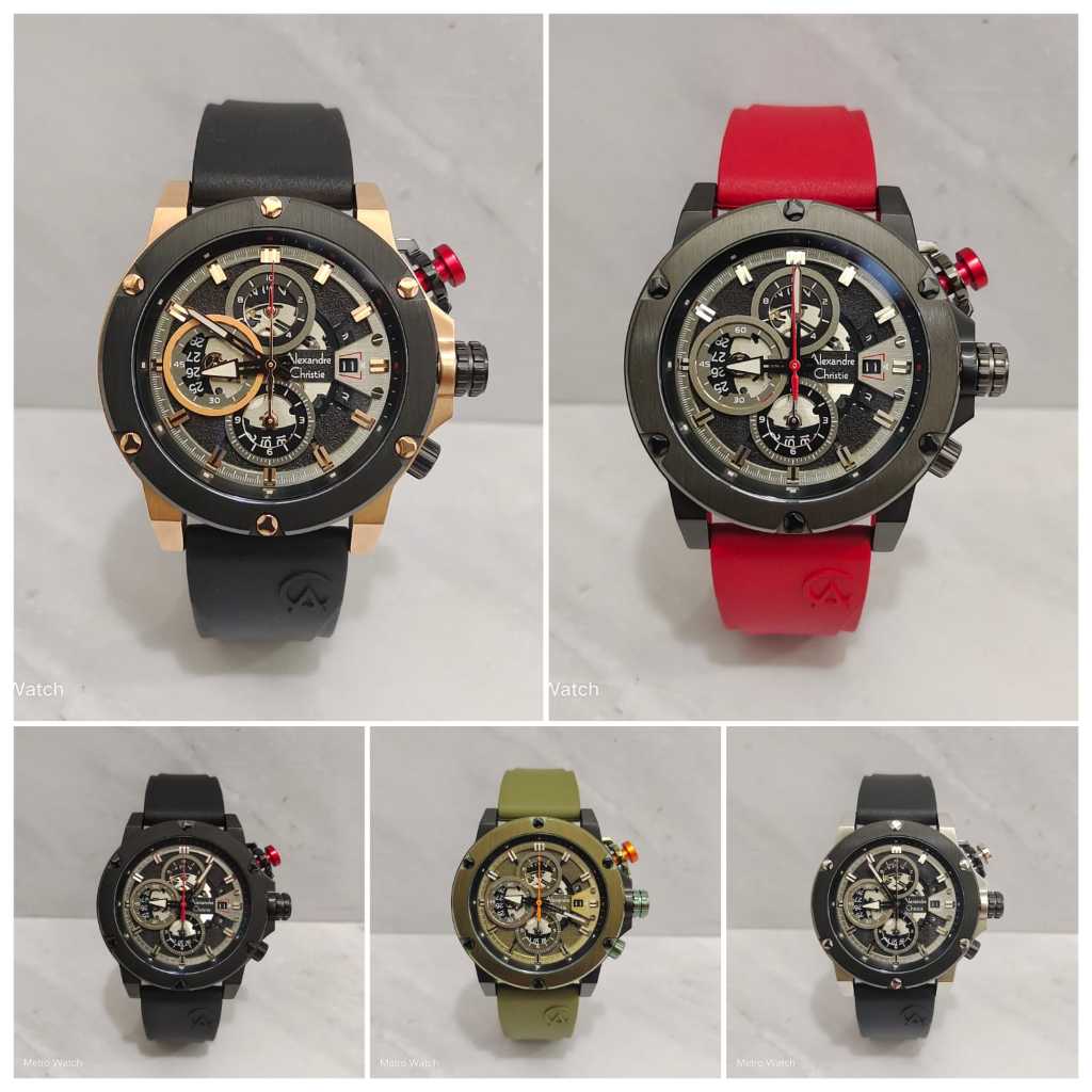 Jam Pria Alexandre Christie AC6491 AC 6491 AC6491BC Original Garansi Resmi Alexander Christie