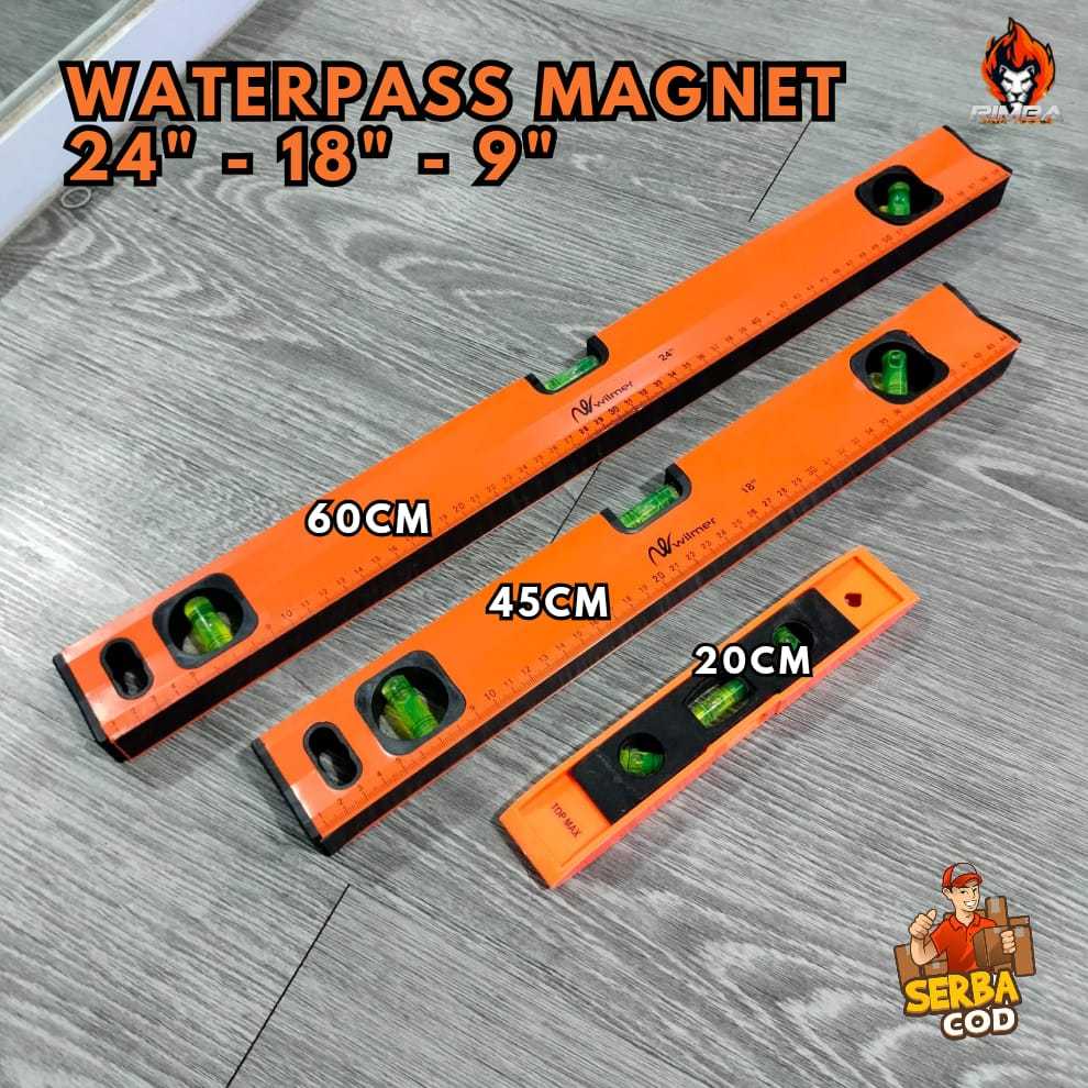 

Waterpass Magnet 24" Waterpass 60CM Heavy duty Torpedo Level