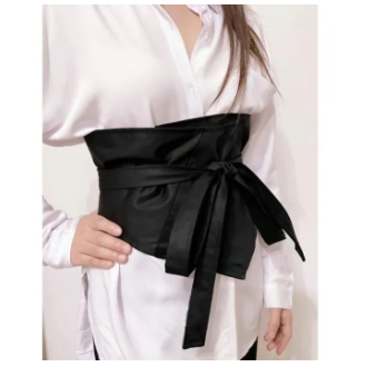 Sylviana723 Obi Kebaya Sabuk Kain Kondangan Obi Belt Ikat Pinggang Wanita Satin Velvet Aesthetic