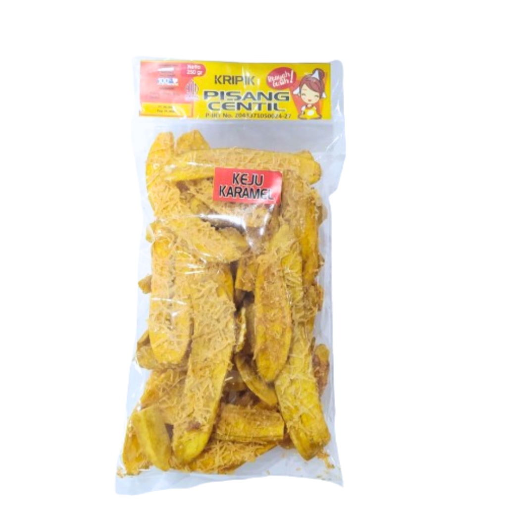 

Sekar_Shop07 Keripik Pisang Keju Karamel Oleh Oleh Gurih Renyah Manis 250 Gram