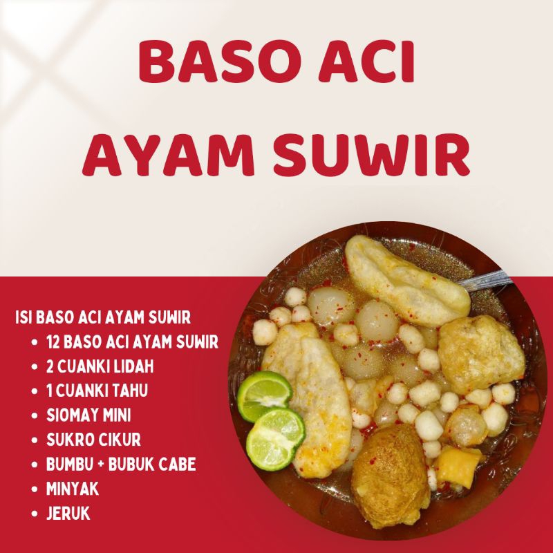 

BASO ACI AYAM SUWIR [Baso Aci Jateng]