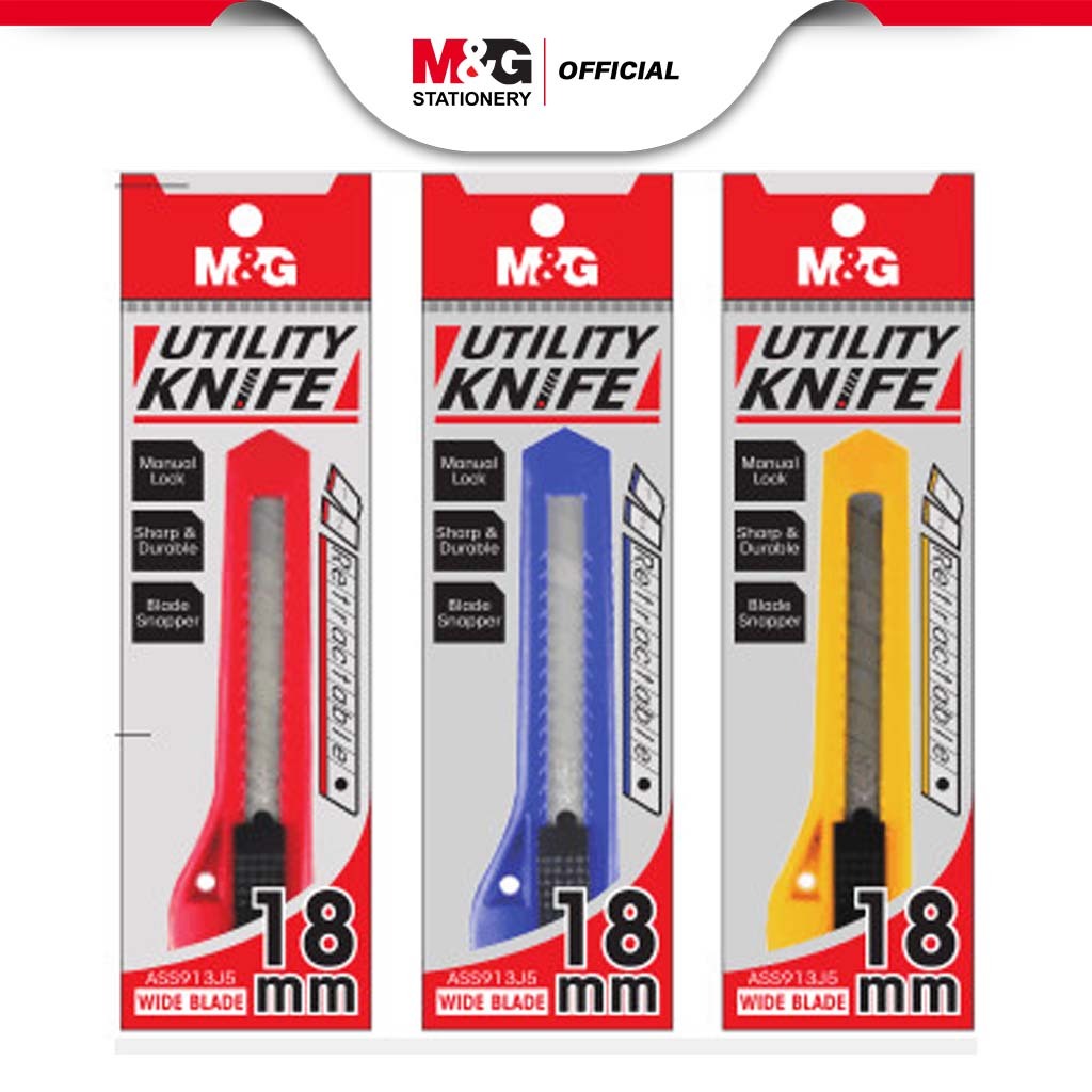 

M&G Utility Knife 18mm Manual Lock 913J5
