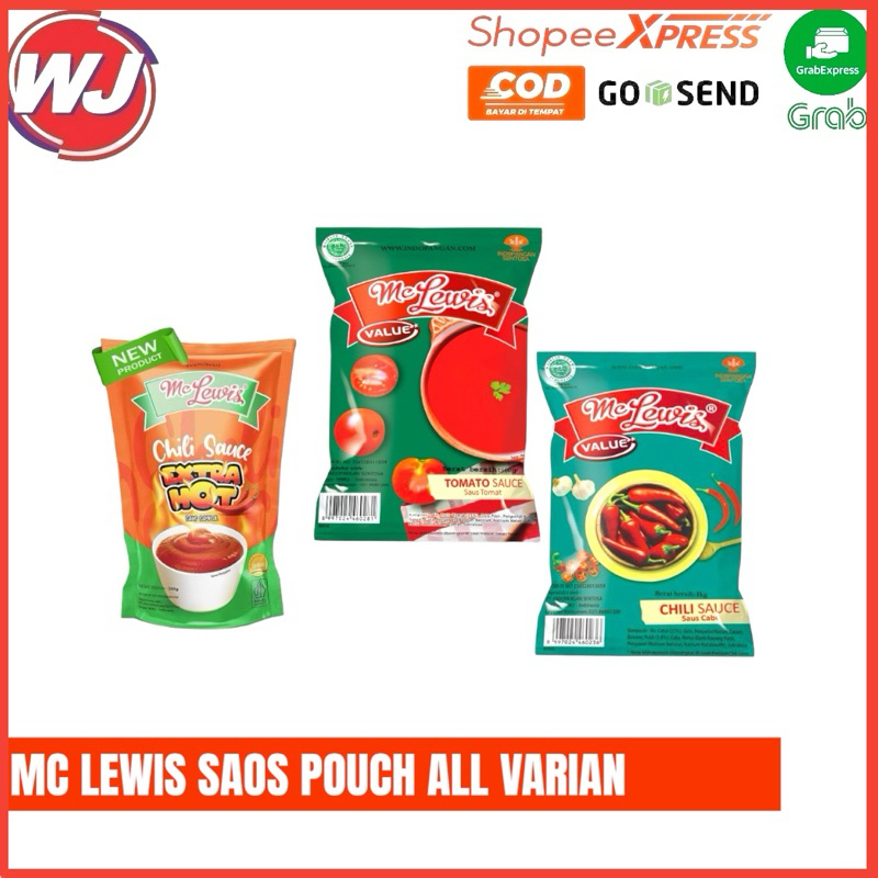 

MC LEWIS SAUCE POUCH 500g ALL VARIAN