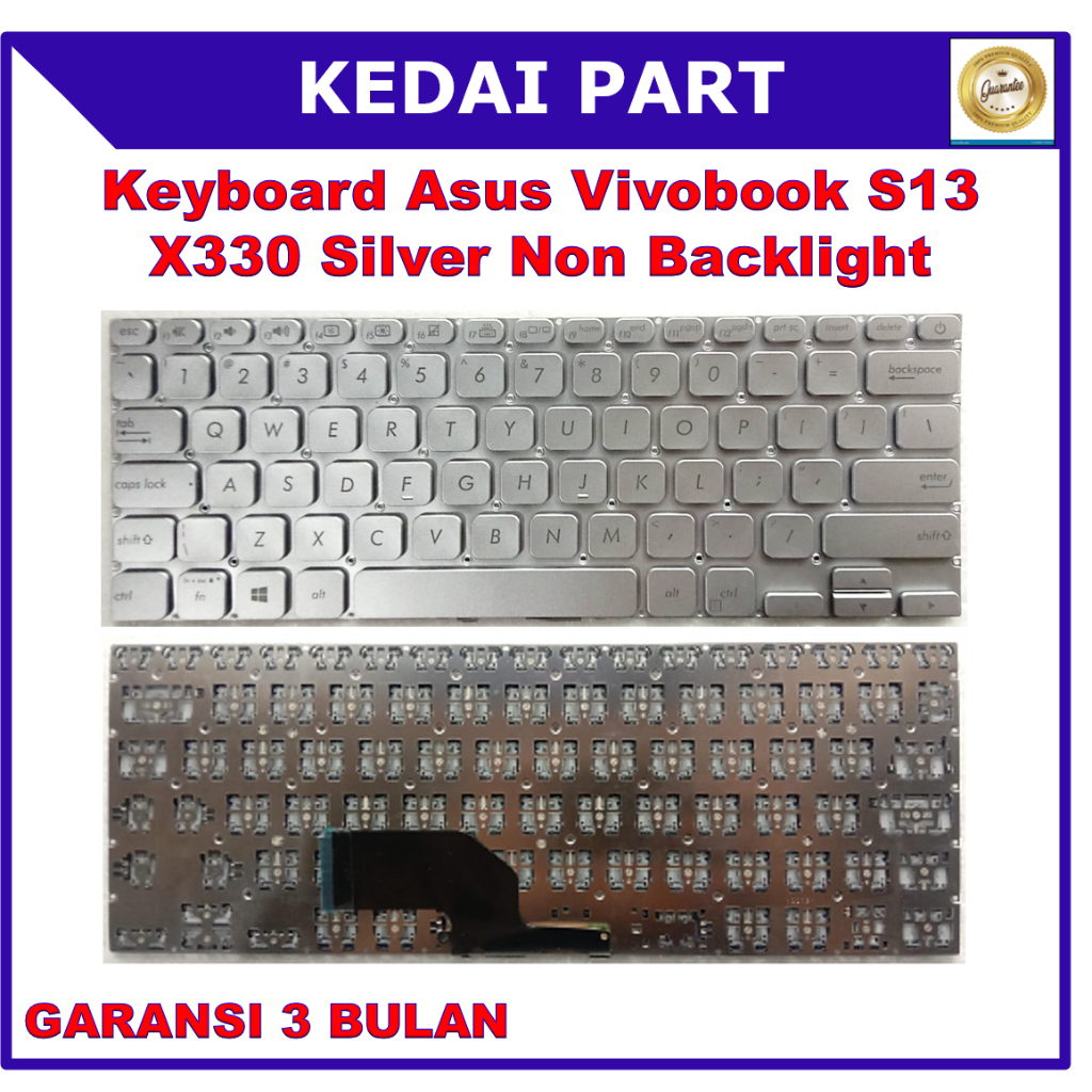 Keyboard Asus Vivobook 13 S13 X330 S330 S330U S330UA S330UN Silver