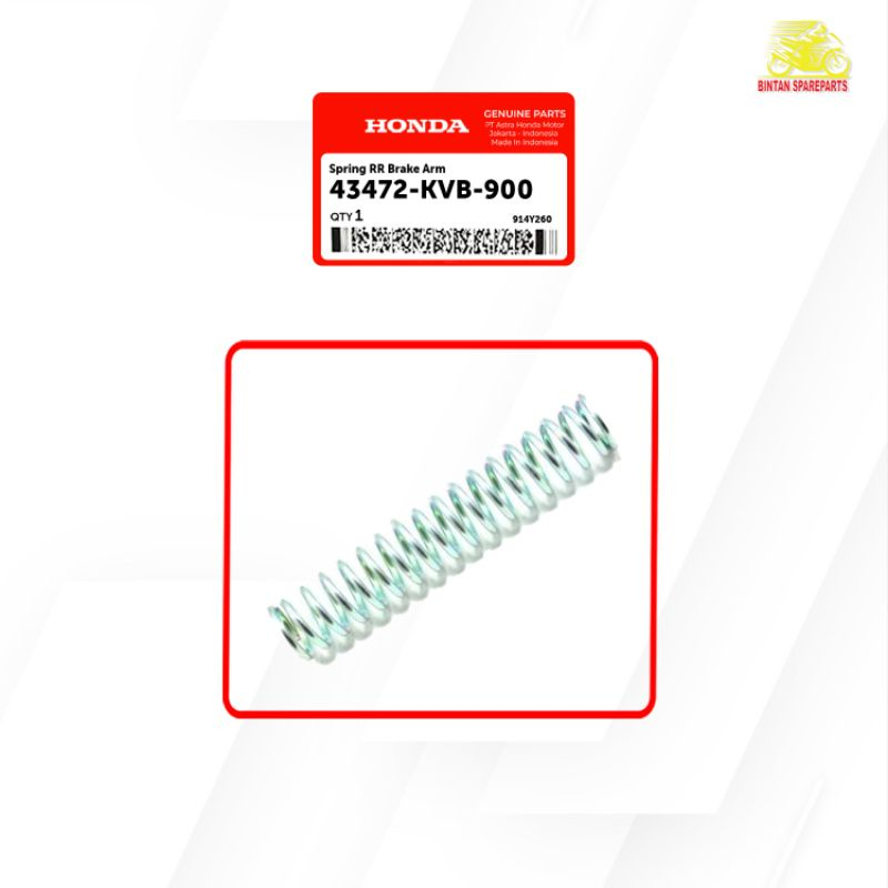 Per Rem Belakang Spring RR Brake Arm 43472 KVB 900