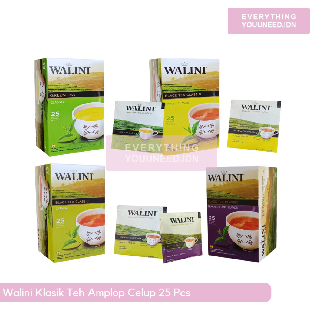 

Teh Walini Klasik 25 Bags Amplop All Varian