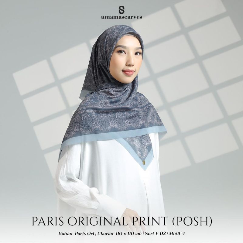 PARIS ORIGINAL PRINT POSH BY UMAMA/PARIS PRINT POSH/SEGIEMPAT MOTIF UMAMA/PARIS MOTIF UMAMA/ORIGINAL