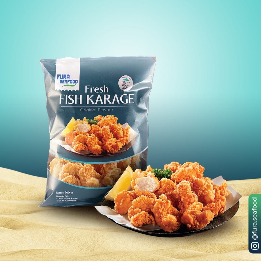 

FISH KARAGE FURA SEAFOOD 500GR KARAAGE IKAN HALAL