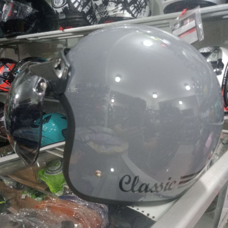HELM MURAH, HELM HALL FACE BOGO CLASSIC GAYA RETRO KUALITAS TERJAMIN TERSEDIA DENGAN UKURAN YG SUPER
