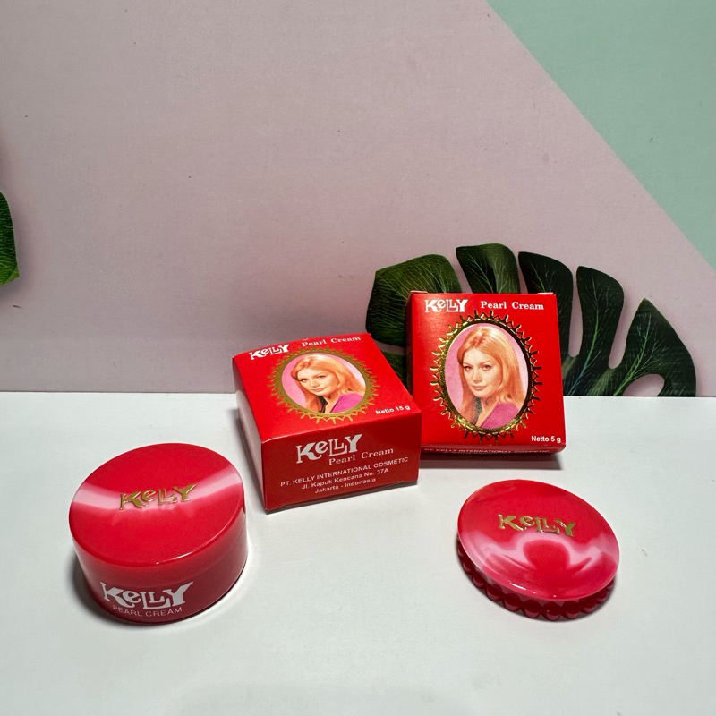 [ BPOM ] Kelly Pearl Cream - Original - Krim Wajah 5gr/ 15 gr foundation Kelly