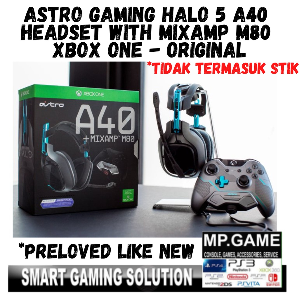 Headset Astro Gaming HALO 5 A40 Headset with MixAmp M80 Xbox One PC Laptop