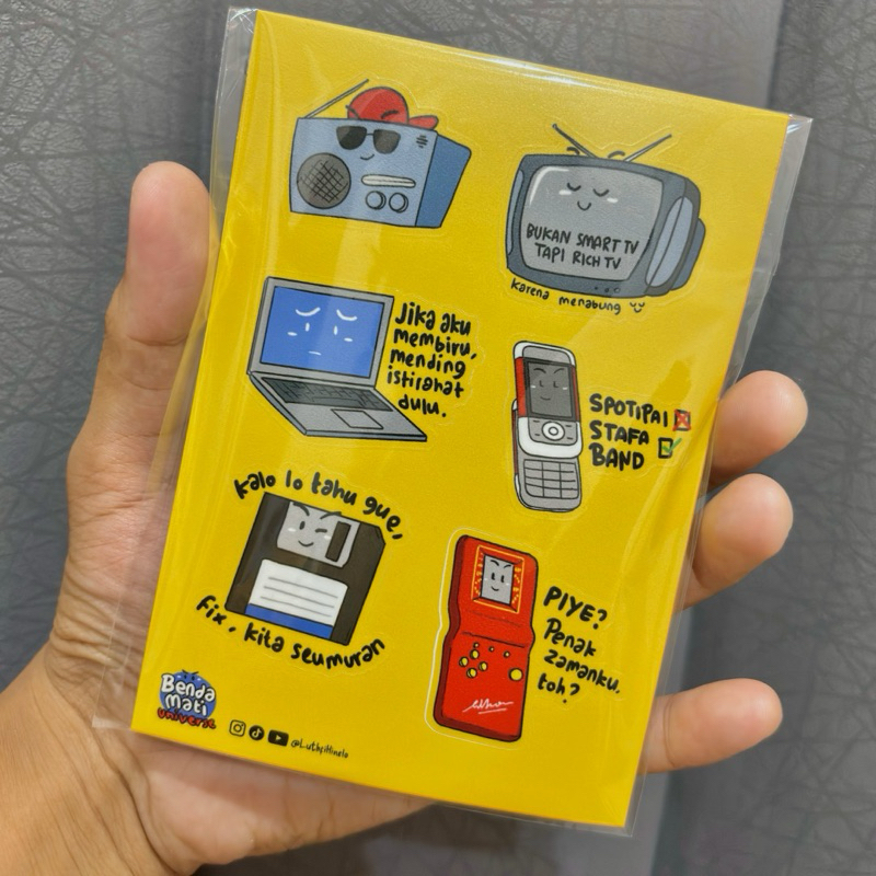 

Sticker Kisscut A6 - Gadget - Benda Mati Universe @luthfihinelo