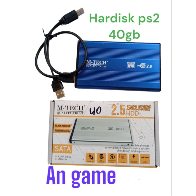 hardisk eksternal ps2 40gb/ hdd eksternal ps2