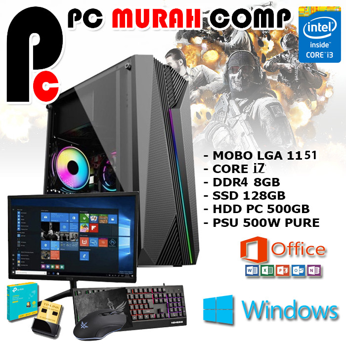 PC KOMPUTER RAKITAN OFFICE / KANTOR SIAP PAKAI