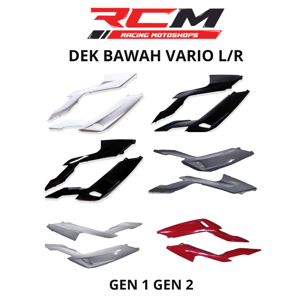 Cover dek bawah samping kanan kiri vario 125/150 new 2018-2022