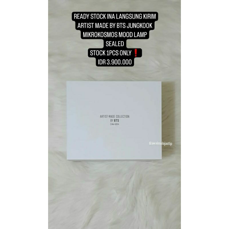 (READY STOCK) OFFICIAL BTS Artist Made Collection Jungkook - Mikrokosmos Mood Lamp