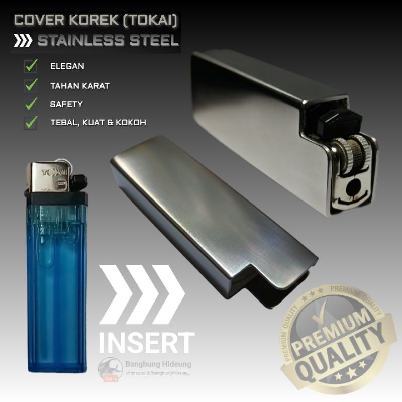 Sarung Korek Api Tokai | Tempat Korek Api | Cover STAINLESS