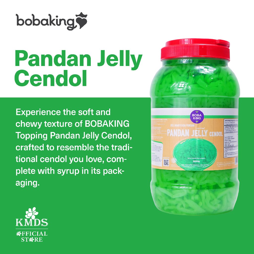 

BOBAKING PANDAN (CENDOL) JELLY 2KG