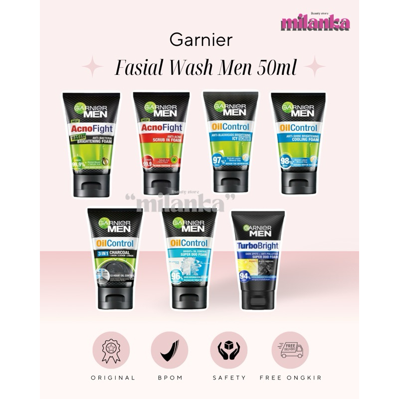 Garnier Men Facial Wash 50ml