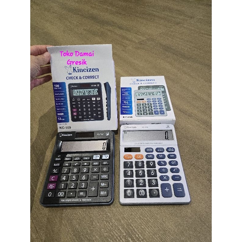 

Kincizen Kalkulator Calculator KC 958. KC 169 Check & Correct 12 Digits