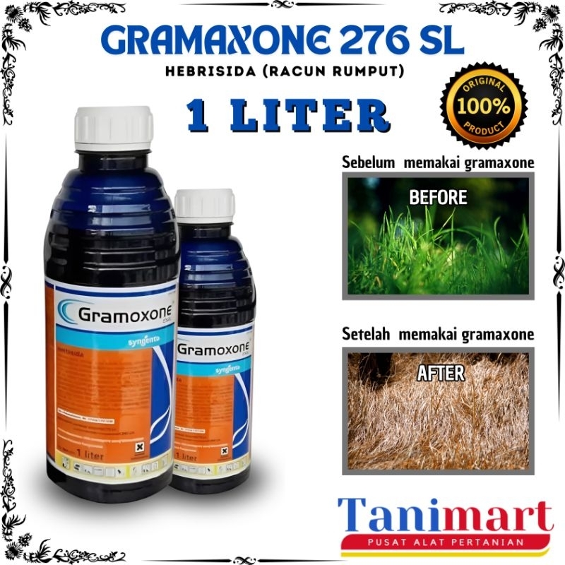 GRAMOXONE 276 SL / HERBISIDA GRAMAXONE / RACUN RUMPUT / OBAT RUMPUT / PEMBASMI RUMPUT GULMA / PEMBAS