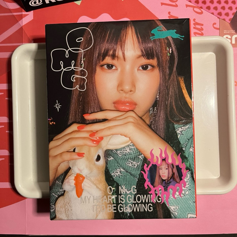 [FREE ID PHOTO] album only newjeans omg message card hyein ver