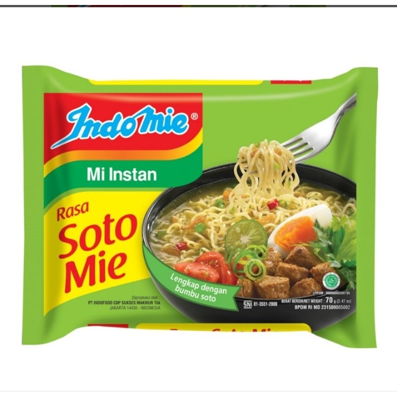 

Indomie Mi instan Soto Mie 70g