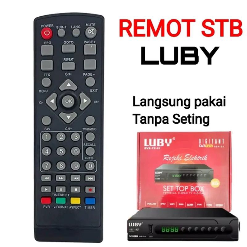 Remote Set Top Box DVB-T2 REMOT STB LUBY 01/02/03