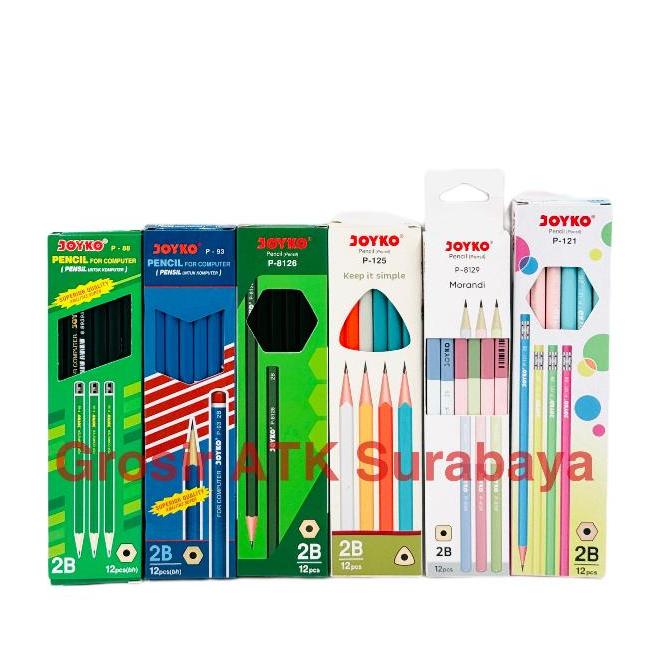 

( DAPAT 1 LUSIN ) Pensil / Pencil 2B Joyko BAGUS ASLI MURAH