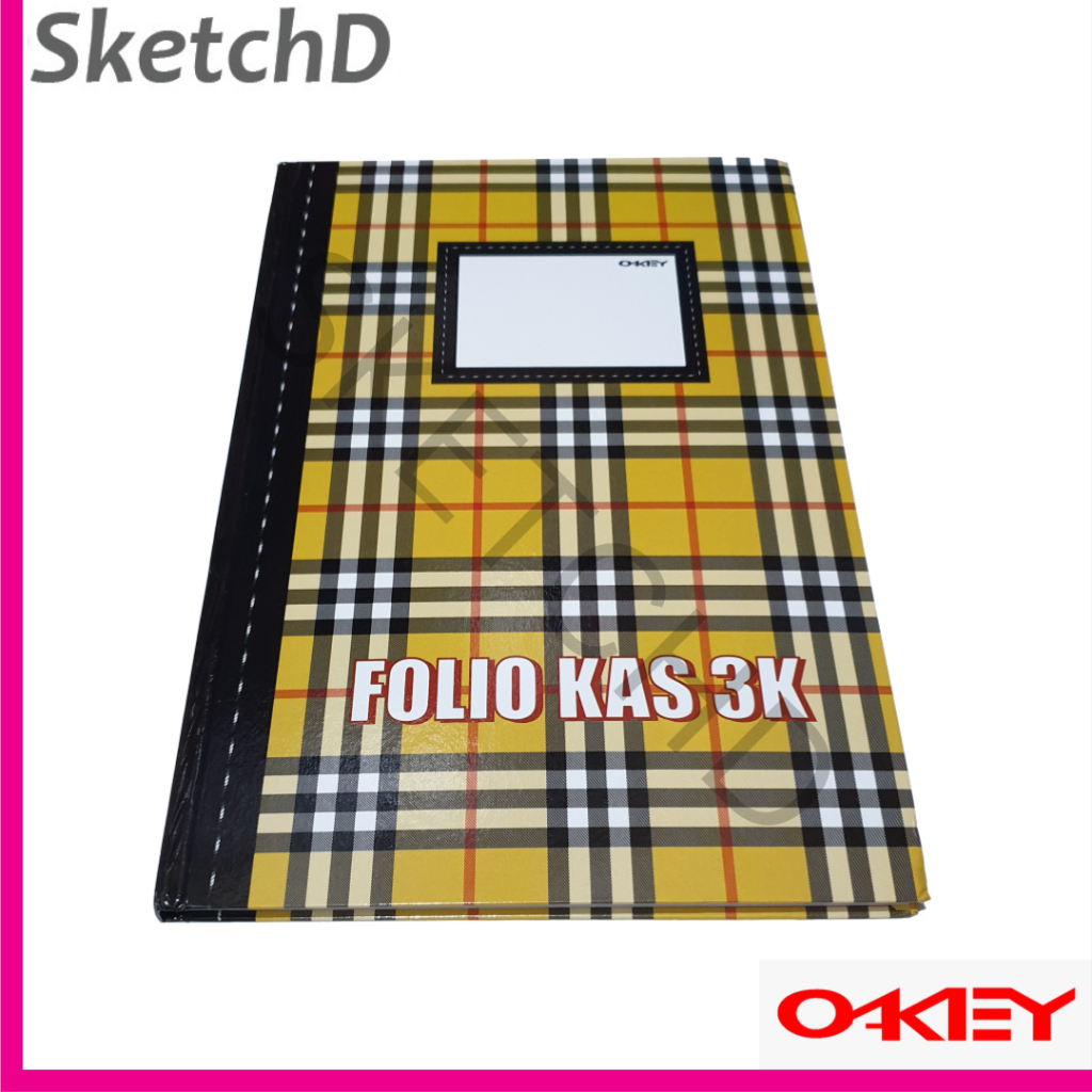 

Buku Kas Akuntansi Keuangan Besar Okey Folio A4 3 kolom debit kredit Saldo 100 lembar Hard cover 31.6x21 cm