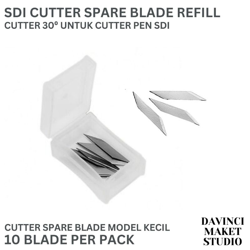 

Isi Pisau Cutter Pen SDI 10 pcs Blade - Refill Cutting Pen Mini Craft Blade