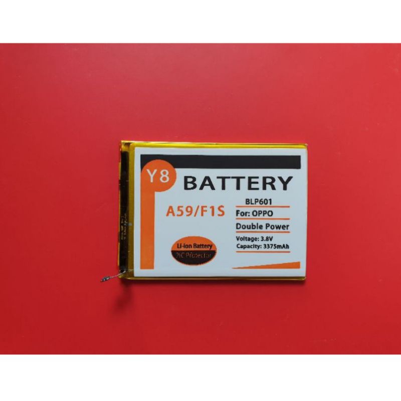 BATERAI BLP601 DOUBLE POWER Y8 OPPO F1S A59 ORIGINAL BATERE