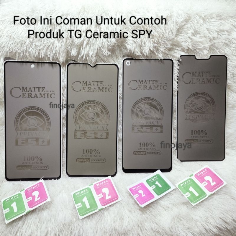 TG Tempered Glass Ceramic Spy Realme 6 Pro Anti Gores Matte Privacy Anti SPY