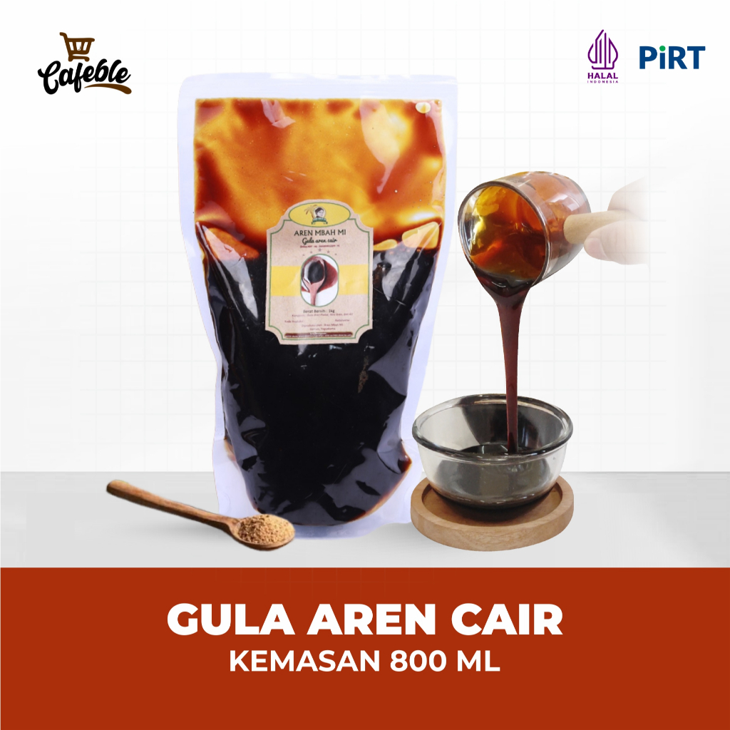 

Gula Aren Cair Liquid Palm Sugar Merk Mbah Mi Kemasan 1 kg