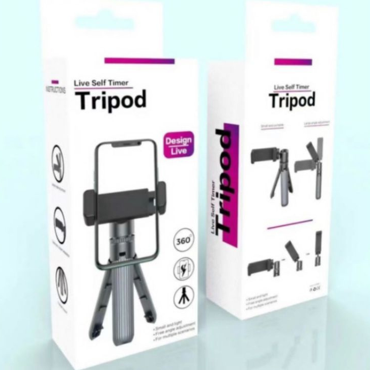 Tripod Live Self Timer / Holder 360 Derajat / Small And Light Free Angle Adjustment Fot Multi Multip