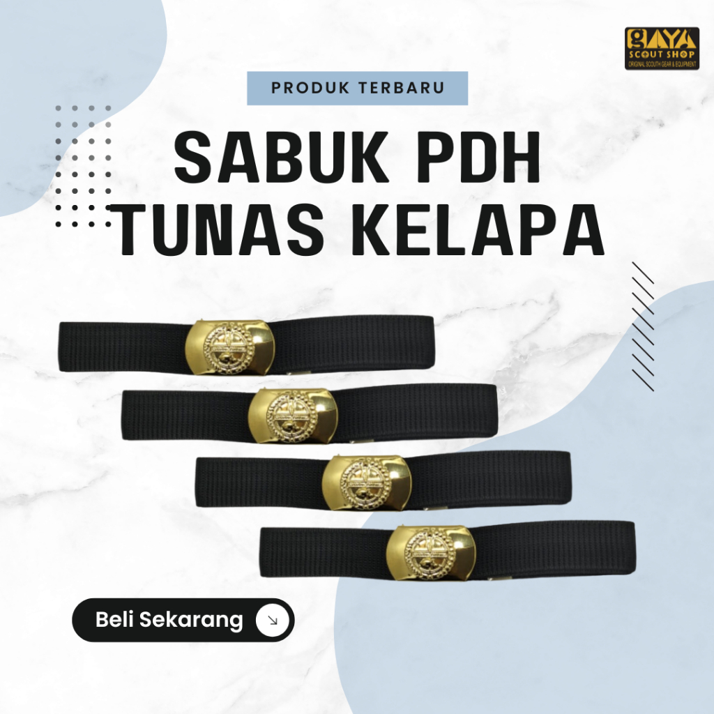 Sabuk PDH Pembina Pramuka Tunas kelapa Termurah